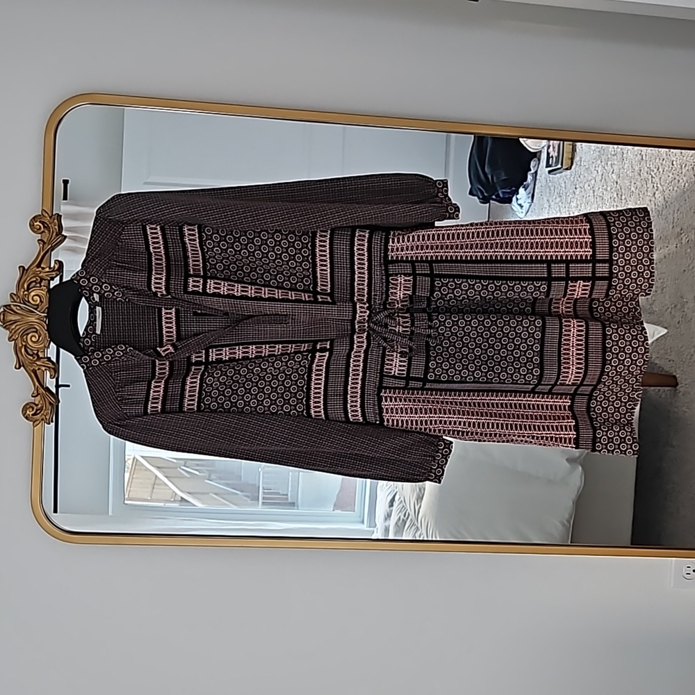 Purple Printed Dress